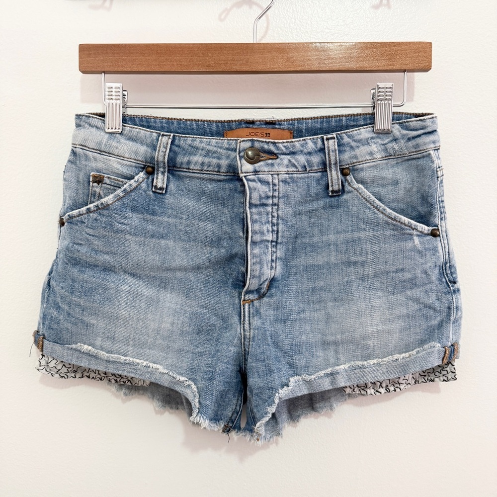 Joe’s‎ Jeans Wasteland High Rise Cutoff Shorts 27 Star Pocket Denim